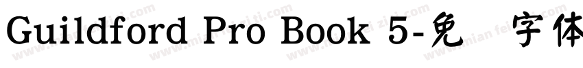 Guildford Pro Book 5字体转换